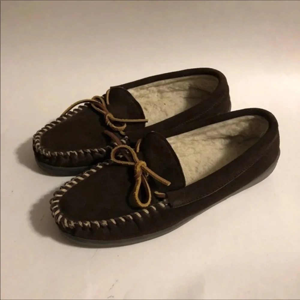 Cabela's Slippers Mens Size‎ 10M Slip On Leather Uppers Brown